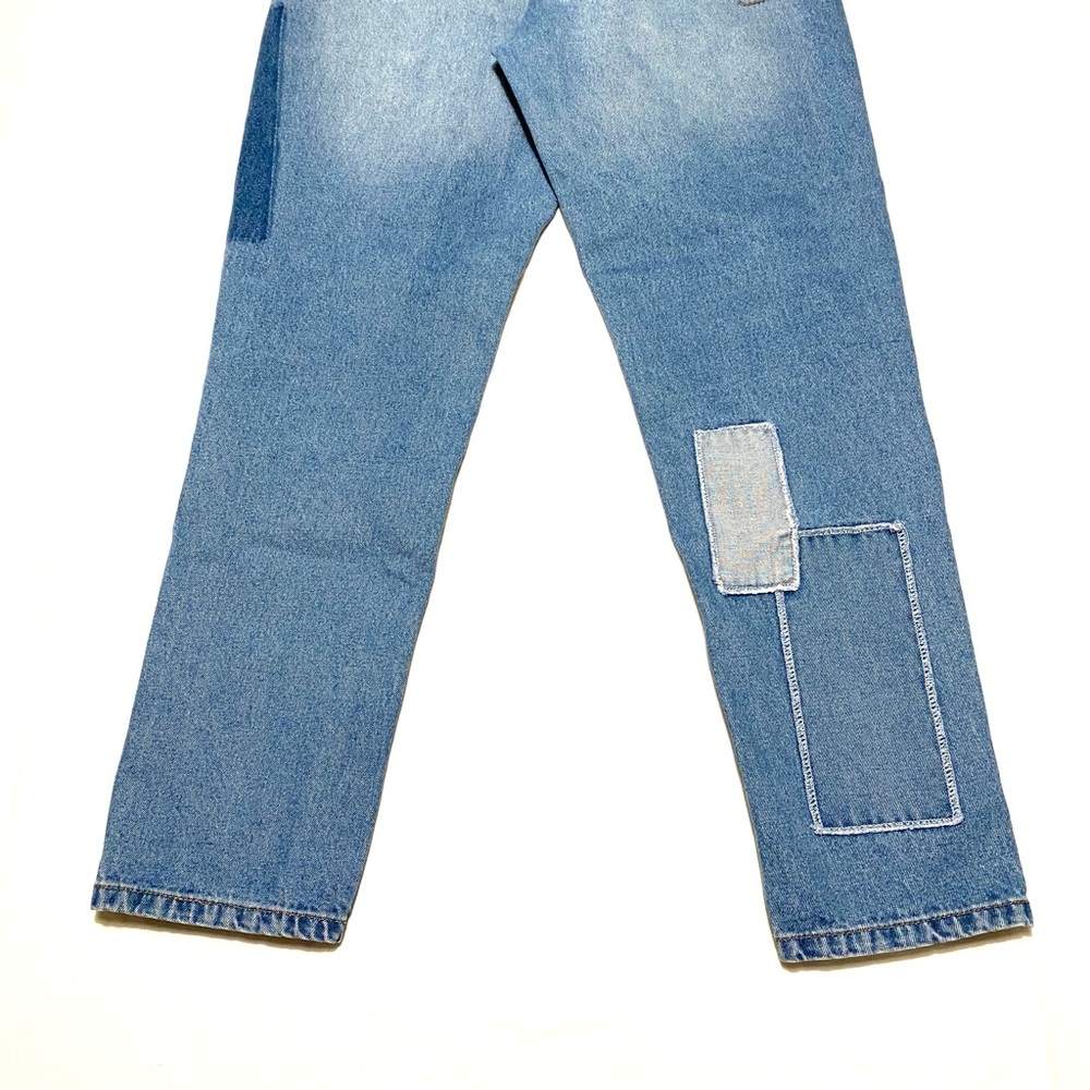 Lucky Brand High Rise Mom Patchwork Jeans Women’s Size 4/27" Blue Boho Festival - Picture 7 of 15
